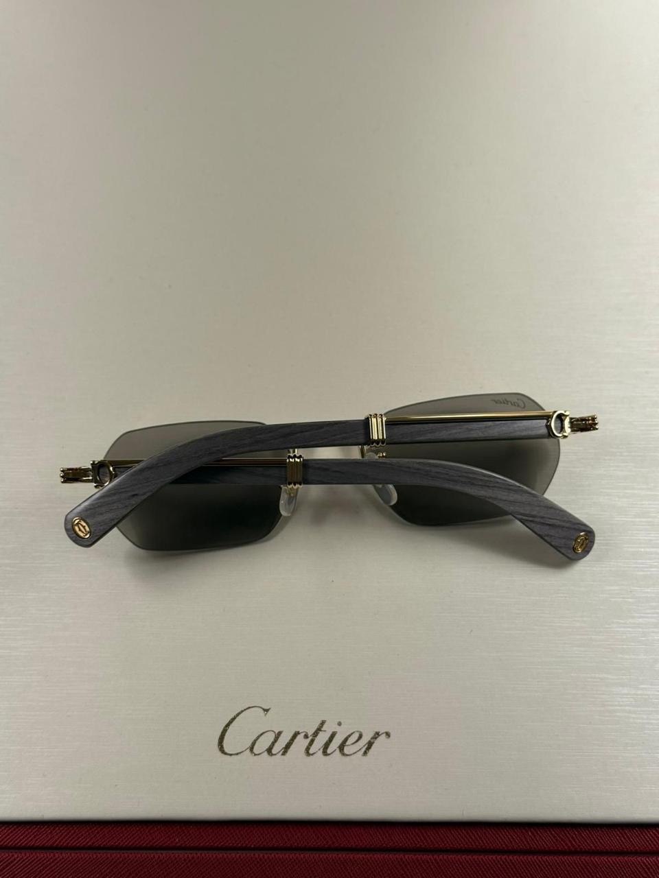 Dark eyewear in a studio setting