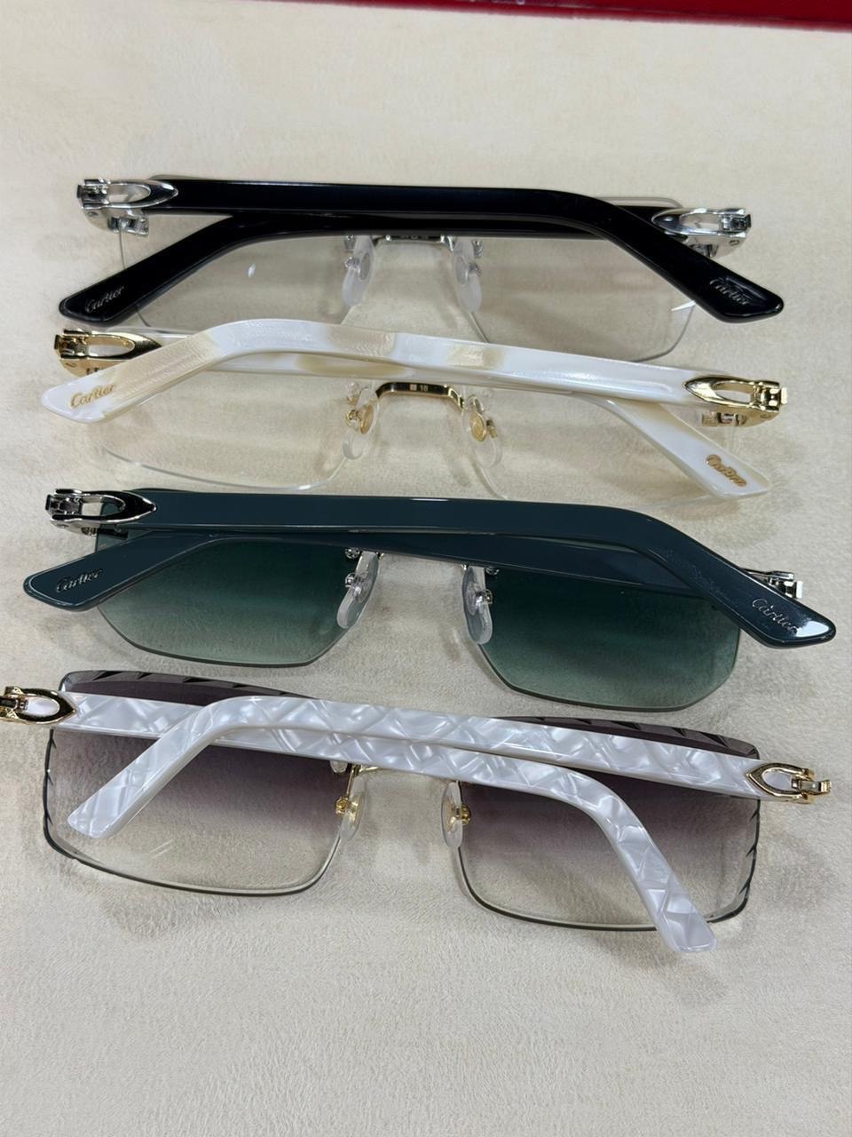 Eyewear presented beside a case