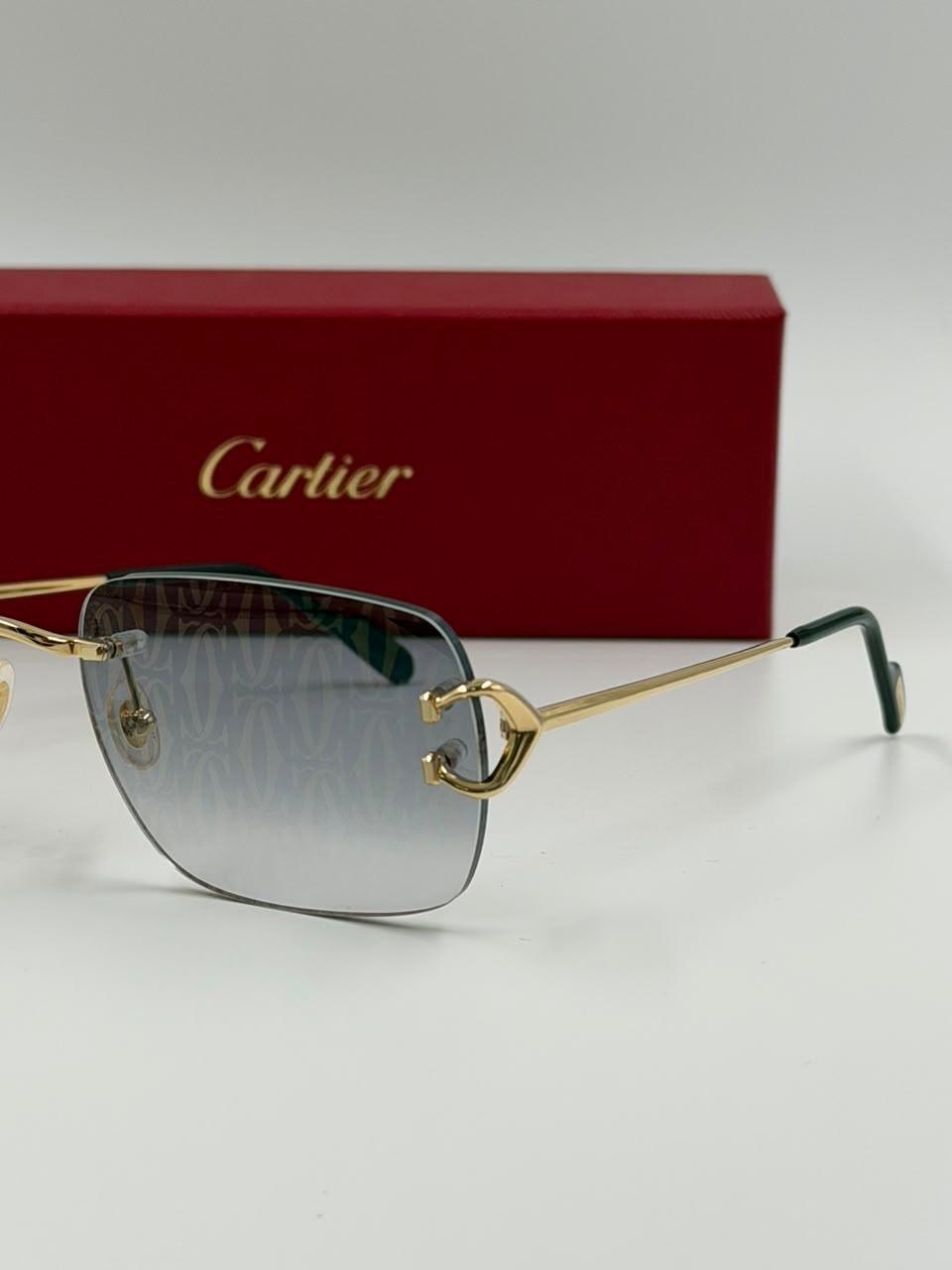 Eyewear displayed beside a red case