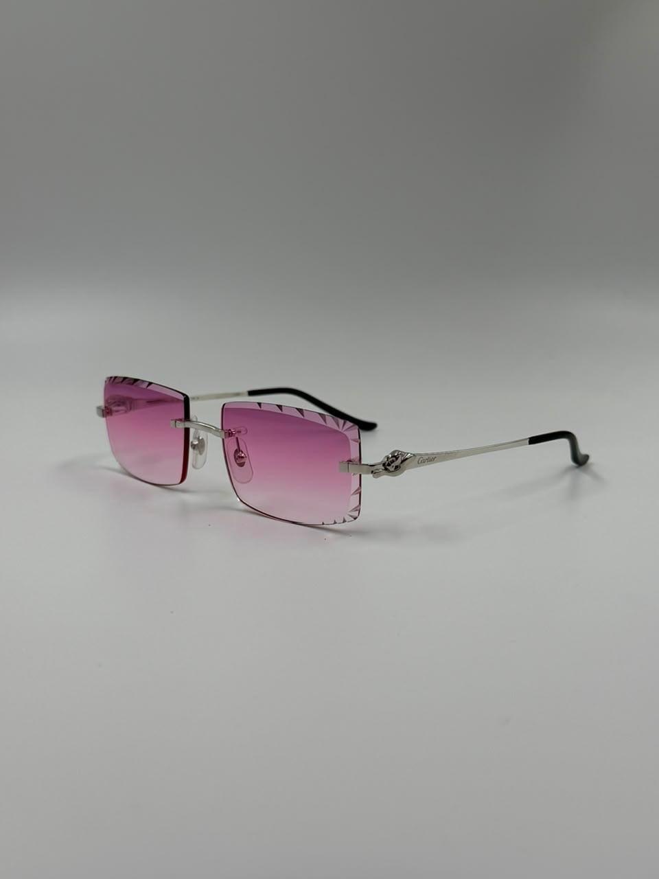 Pink-tinted eyewear