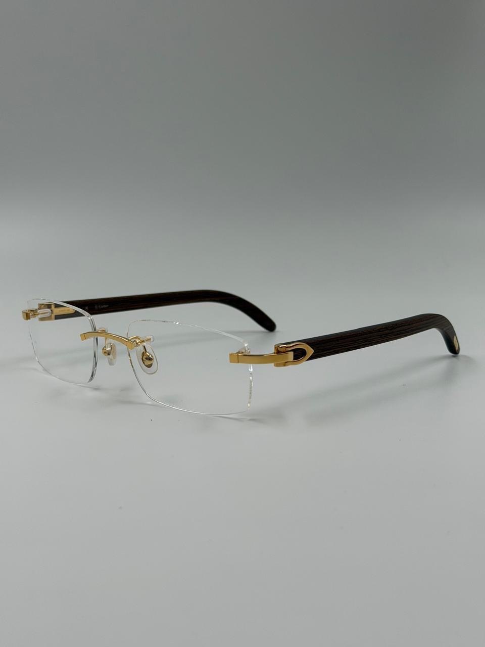 Metal glasses photographed from the side