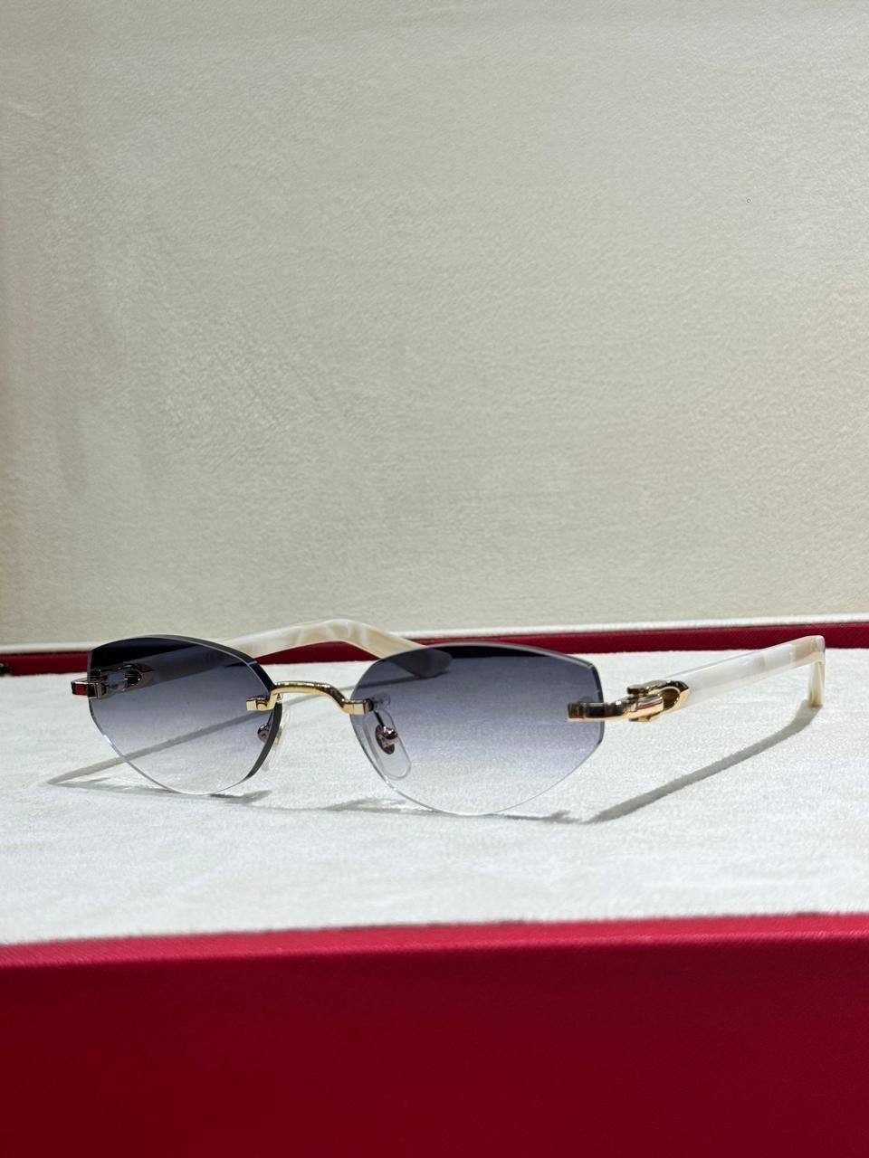 Sunglasses with pale tinted lenses